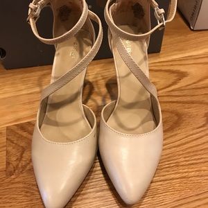 Nude heels, size 8